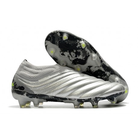 Chaussures Nouvel adidas Copa 20+ FG -Gris Jaune Solaire